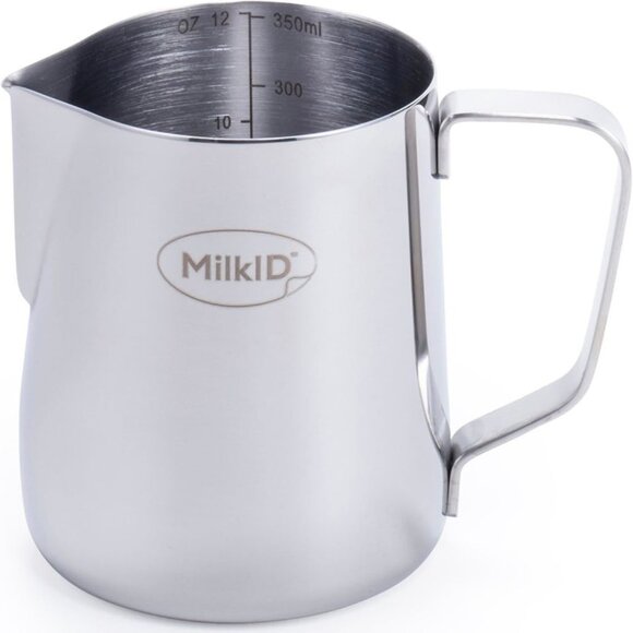 NEW!! MilkID Stainless Steel Froathing Pitcher, 12 oz Only. New with No Box!! - Picture 1 of 4